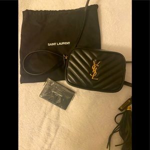 Saint Laurent YSL Monogram leather belt bag